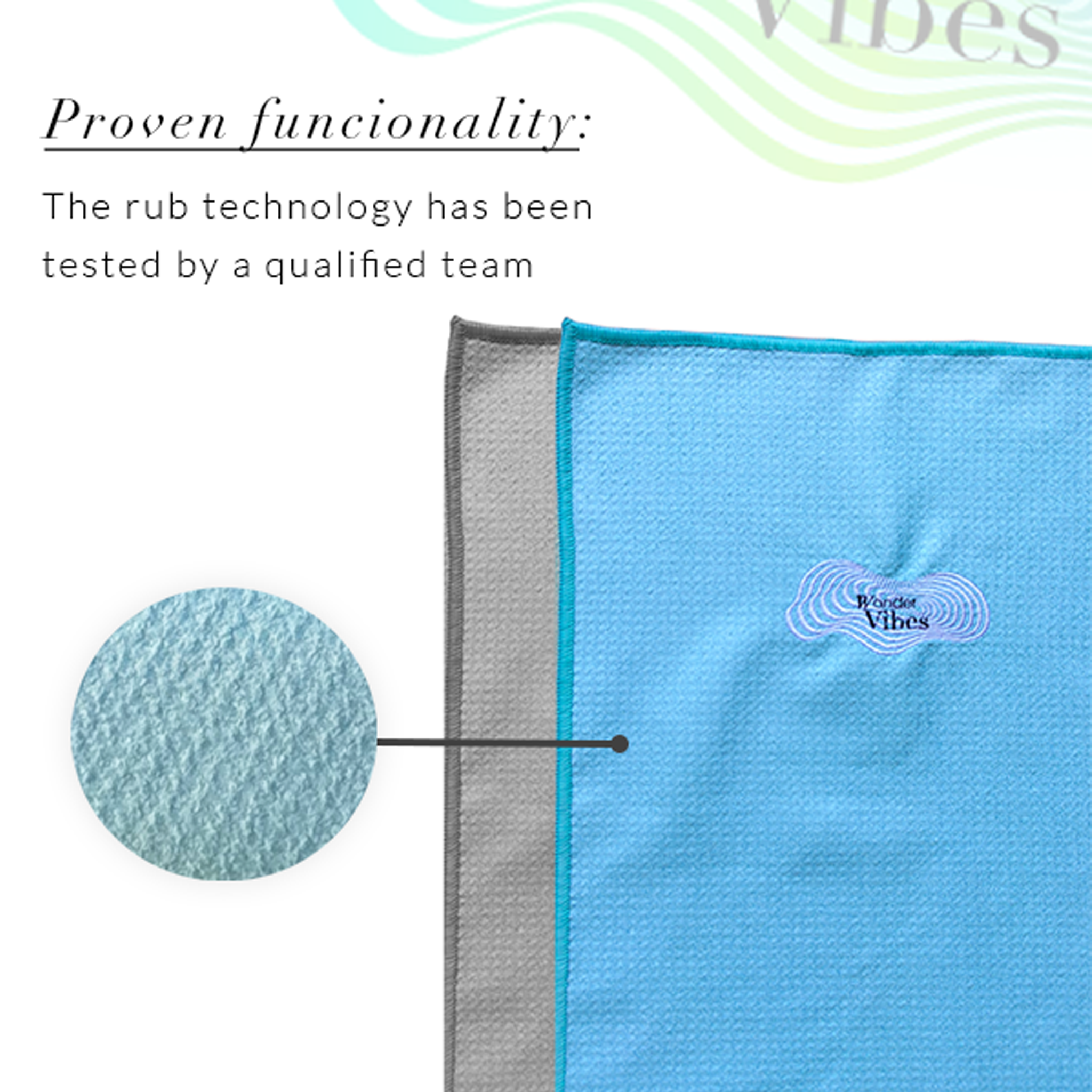WonderVibes Yoga Towel 2x1 Pack